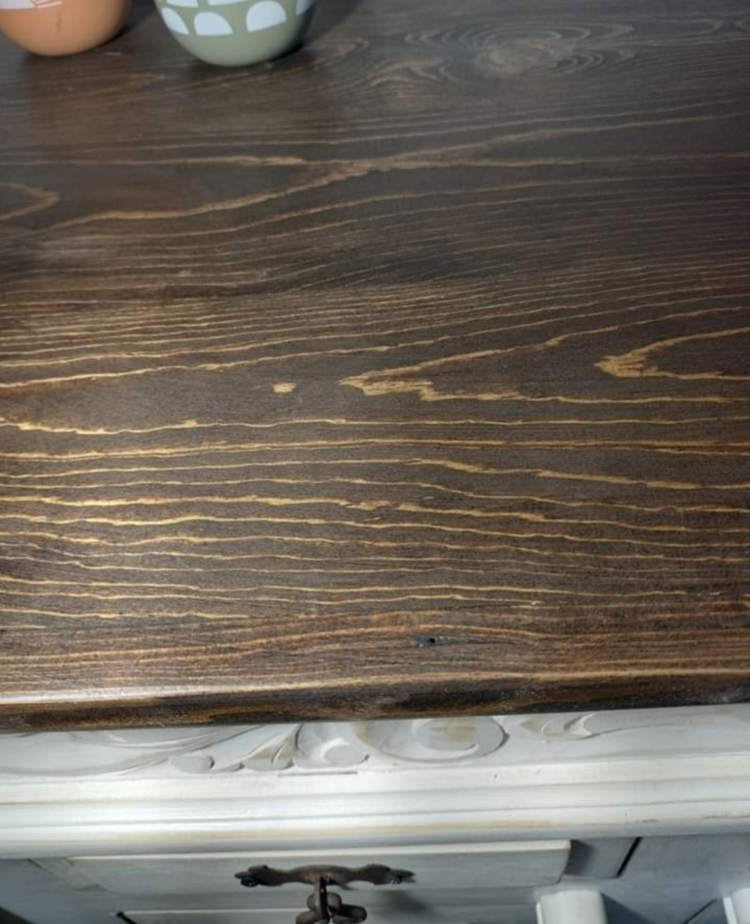 Whitewash Hand-Carved Floral Sideboard (60"L x 20"D x 42"H) Free shipping - Image 3