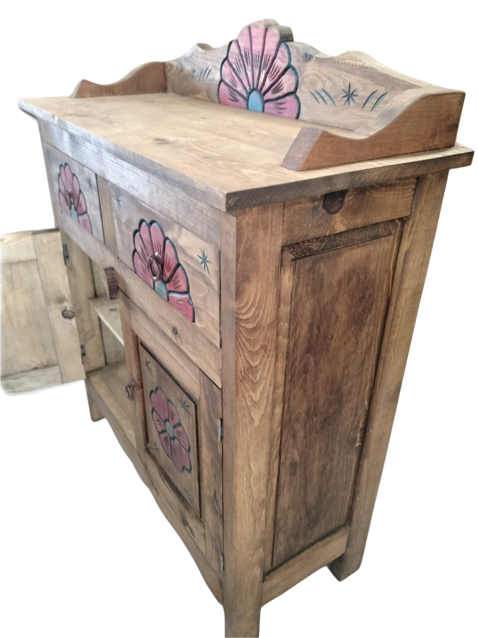 Santa Rosa - Hand Crafted Rustic Wood Vanity (36" L x 15" D x 37"h) - Free Shipping - Image 2