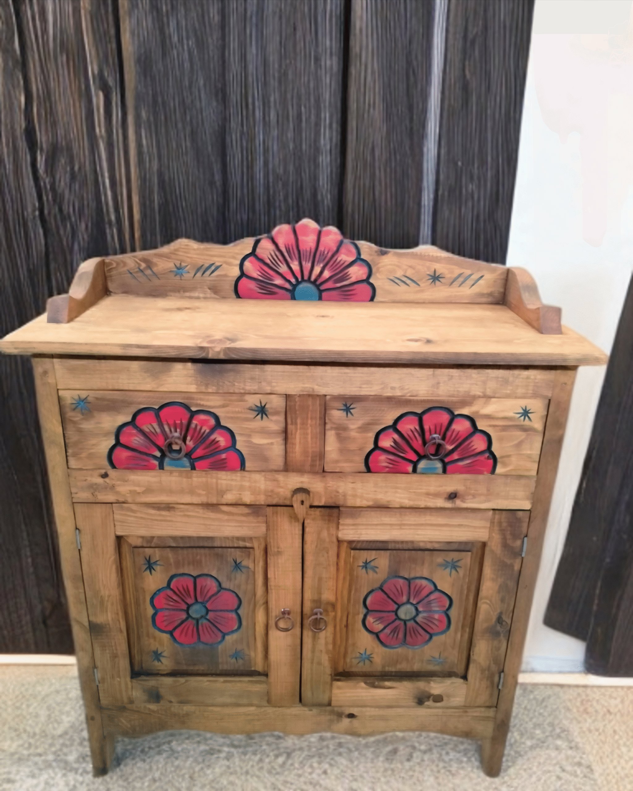 Santa Rosa - Hand Crafted Rustic Wood Vanity (36" L x 15" D x 37"h) - Free Shipping - Image 4